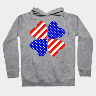 American Flag in Heart shape Hoodie